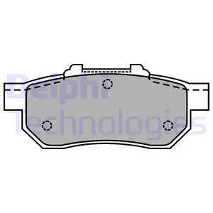 LP1456 DELPHI Комплект тормозных колодок, дисковый тормоз (фото 1)
