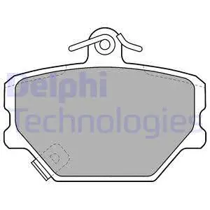 LP1465 DELPHI Комплект тормозных колодок, дисковый тормоз (фото 1)