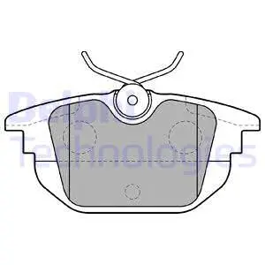 LP1472 DELPHI Комплект тормозных колодок, дисковый тормоз (фото 1)