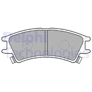 LP1502 DELPHI Комплект тормозных колодок, дисковый тормоз (фото 1)