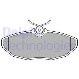 LP1505 DELPHI Комплект тормозных колодок, дисковый тормоз (фото 1)