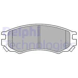 LP1506 DELPHI Комплект тормозных колодок, дисковый тормоз (фото 1)