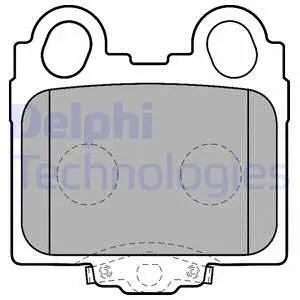 LP1510 DELPHI Комплект тормозных колодок, дисковый тормоз (фото 1)