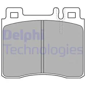 LP1538 DELPHI Комплект тормозных колодок, дисковый тормоз (фото 1)