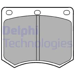 LP154 DELPHI Комплект тормозных колодок, дисковый тормоз (фото 1)