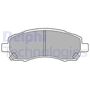 LP1545 DELPHI Комплект тормозных колодок, дисковый тормоз (фото 1)
