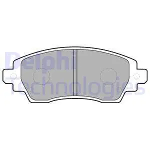 LP1560 DELPHI Комплект тормозных колодок, дисковый тормоз (фото 1)