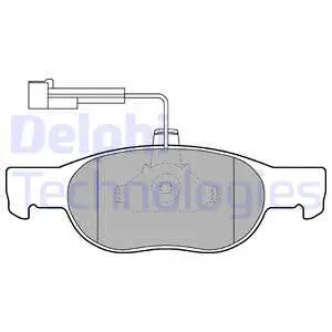 LP1585 DELPHI Комплект тормозных колодок, дисковый тормоз (фото 1)