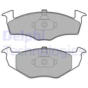 LP1601 DELPHI Комплект тормозных колодок, дисковый тормоз (фото 1)