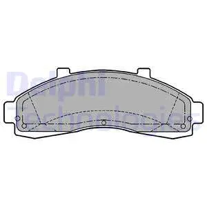 LP1625 DELPHI Комплект тормозных колодок, дисковый тормоз (фото 1)