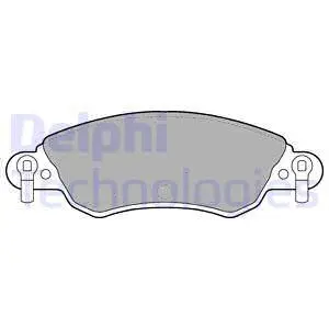 LP1656 DELPHI Комплект тормозных колодок, дисковый тормоз (фото 1)
