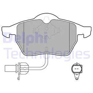 LP1672 DELPHI Комплект тормозных колодок, дисковый тормоз (фото 1)