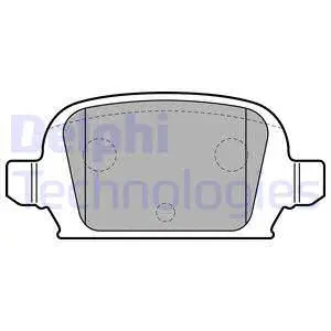LP1677 DELPHI Комплект тормозных колодок, дисковый тормоз (фото 1)