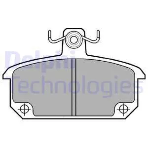 LP168 DELPHI Комплект тормозных колодок, дисковый тормоз (фото 1)