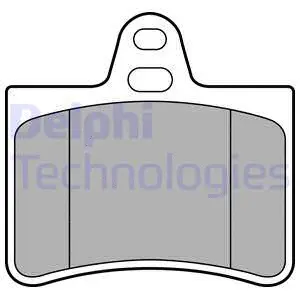 LP1680 DELPHI Комплект тормозных колодок, дисковый тормоз (фото 1)