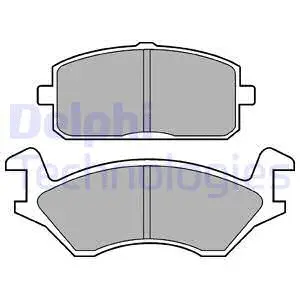 LP169 DELPHI Комплект тормозных колодок, дисковый тормоз (фото 1)