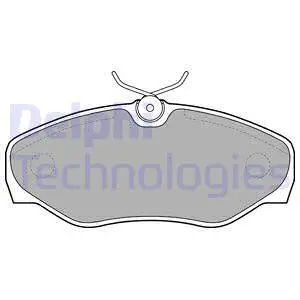 LP1695 DELPHI Комплект тормозных колодок, дисковый тормоз (фото 1)