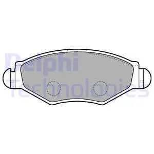 LP1699 DELPHI Комплект тормозных колодок, дисковый тормоз (фото 1)