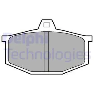 LP170 DELPHI Комплект тормозных колодок, дисковый тормоз (фото 1)