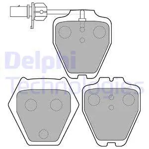 LP1703 DELPHI Комплект тормозных колодок, дисковый тормоз (фото 1)