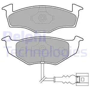 LP1709 DELPHI Комплект тормозных колодок, дисковый тормоз (фото 1)