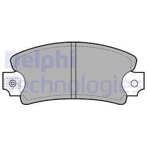 LP171 DELPHI Комплект тормозных колодок, дисковый тормоз (фото 1)