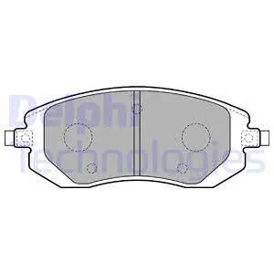 LP1718 DELPHI Комплект тормозных колодок, дисковый тормоз (фото 1)