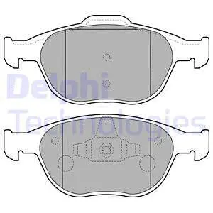 LP1724 DELPHI Комплект тормозных колодок, дисковый тормоз (фото 1)