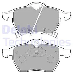 LP1731 DELPHI Комплект тормозных колодок, дисковый тормоз (фото 1)