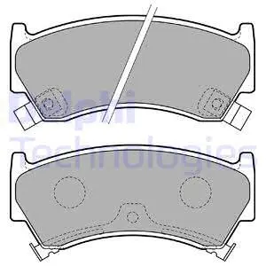LP1735 DELPHI Комплект тормозных колодок, дисковый тормоз (фото 1)