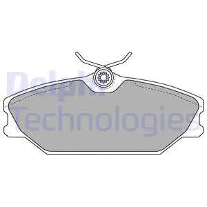 LP1744 DELPHI Комплект тормозных колодок, дисковый тормоз (фото 1)