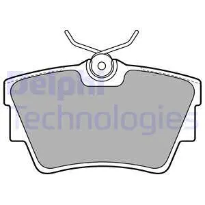 LP1745 DELPHI Комплект тормозных колодок, дисковый тормоз (фото 1)