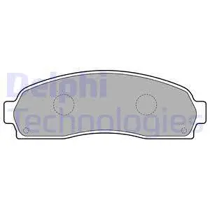 LP1757 DELPHI Комплект тормозных колодок, дисковый тормоз (фото 1)