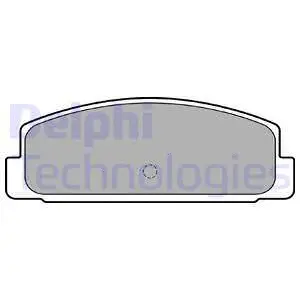 LP1766 DELPHI Комплект тормозных колодок, дисковый тормоз (фото 1)