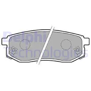 LP1771 DELPHI Комплект тормозных колодок, дисковый тормоз (фото 1)