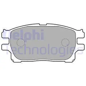 LP1784 DELPHI Комплект тормозных колодок, дисковый тормоз (фото 1)