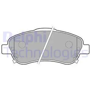 LP1786 DELPHI Комплект тормозных колодок, дисковый тормоз (фото 1)