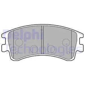 LP1799 DELPHI Комплект тормозных колодок, дисковый тормоз (фото 1)