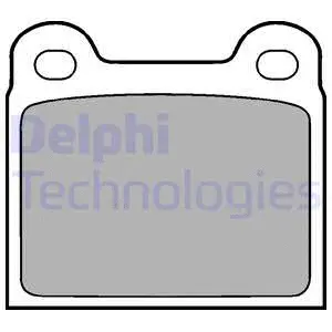 LP18 DELPHI Комплект тормозных колодок, дисковый тормоз (фото 1)