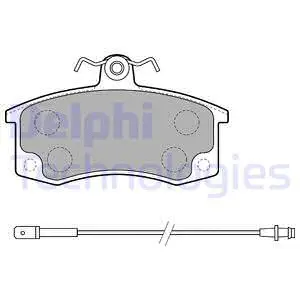 LP1800 DELPHI Комплект тормозных колодок, дисковый тормоз (фото 1)