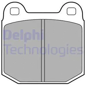 LP1814 DELPHI Комплект тормозных колодок, дисковый тормоз (фото 1)