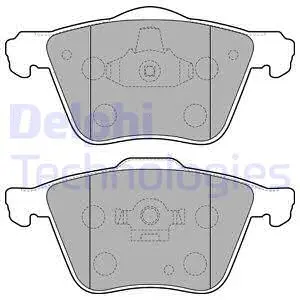 LP1821 DELPHI Комплект тормозных колодок, дисковый тормоз (фото 1)