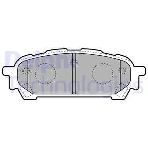 LP1822 DELPHI Комплект тормозных колодок, дисковый тормоз (фото 1)