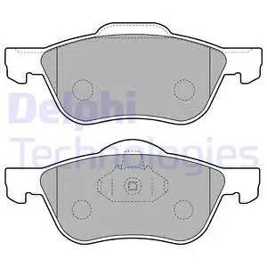 LP1830 DELPHI Комплект тормозных колодок, дисковый тормоз (фото 1)