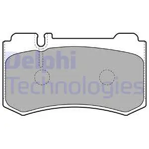 LP1842 DELPHI Комплект тормозных колодок, дисковый тормоз (фото 1)
