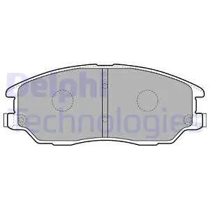 LP1857 DELPHI Комплект тормозных колодок, дисковый тормоз (фото 1)