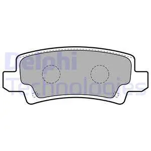 LP1864 DELPHI Комплект тормозных колодок, дисковый тормоз (фото 1)