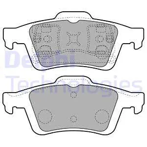 LP1870 DELPHI Комплект тормозных колодок, дисковый тормоз (фото 1)