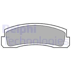 LP189 DELPHI Комплект тормозных колодок, дисковый тормоз (фото 1)