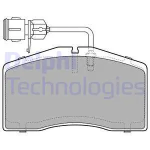 LP1945 DELPHI Комплект тормозных колодок, дисковый тормоз (фото 1)